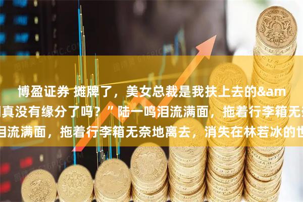 博盈证券 摊牌了，美女总裁是我扶上去的&陆一鸣：“姐，我们真没有缘分了吗？”陆一鸣泪流满面，拖着行李箱无奈地离去，消失在林若冰的世界